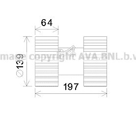 AVA QUALITY COOLING bw8480 -  Электродвигатель, вентиляция салона